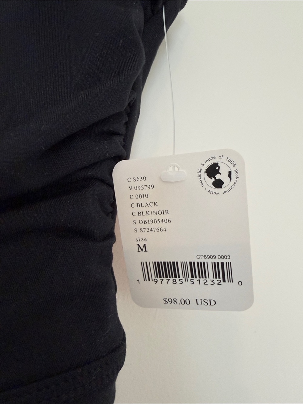 NWT Free People Easy Does It - Black Active Drawstring Tennis Tank Dress - Picture 3 of 5
